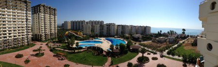 Panoramazicht balkon